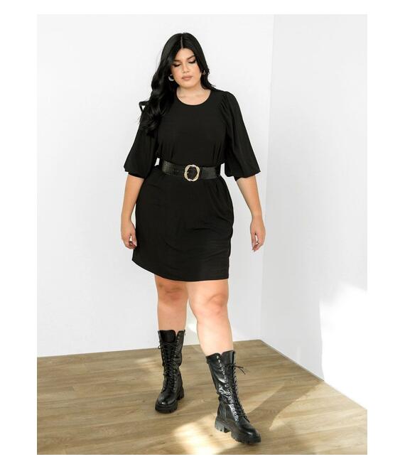 Vero Moda Φόρεμα Με Στρογγυλή Λαιμόκοψη Μαύρο - Roslin