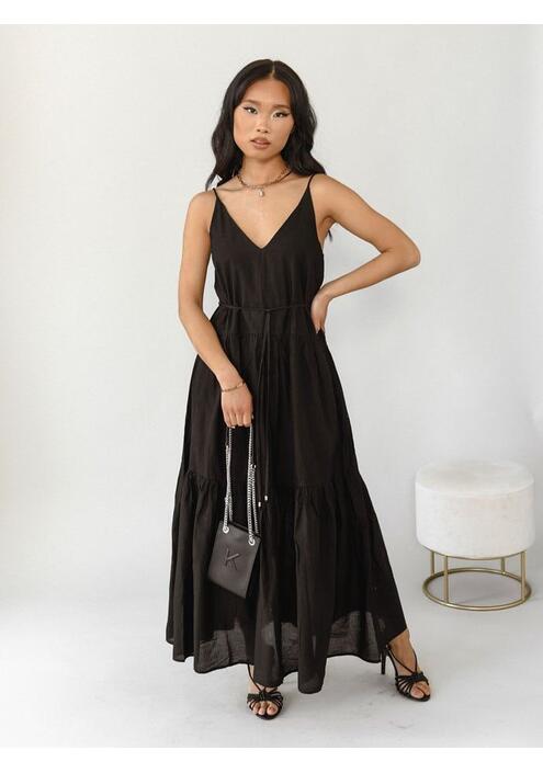 ONLY Φόρεμα Μακρύ Μαύρο - Soft Touch