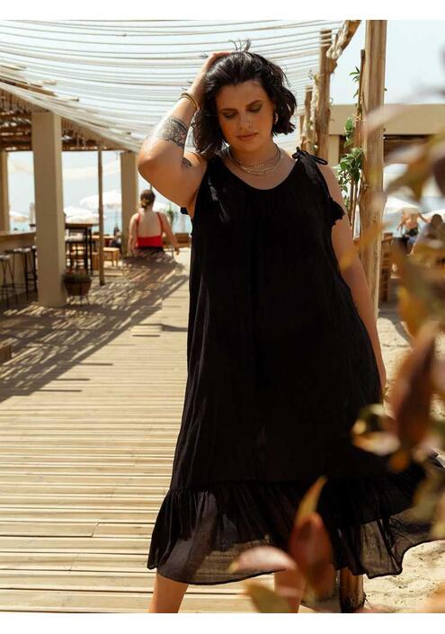 Φόρεμα Maxi Beachwear Μαύρο - Judith