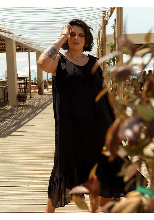 Φόρεμα Maxi Beachwear Μαύρο - Judith