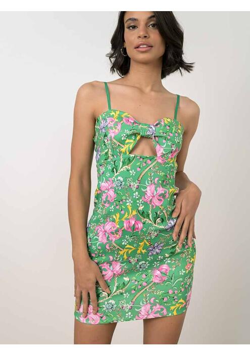 Φόρεμα Mini Floral Πράσινο - Xato