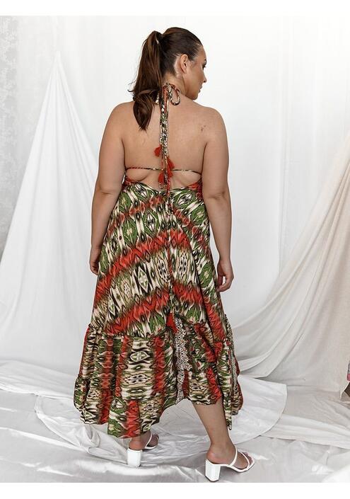Φόρεμα Maxi Εξώπλατο Πολύχρωμο - Tribeca