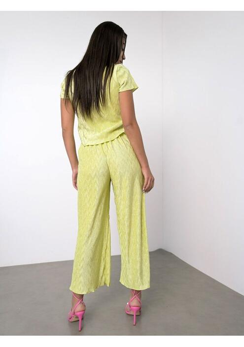 Glamorous Παντελόνα Με Λάστιχο Στη Μέση Lime - Umino