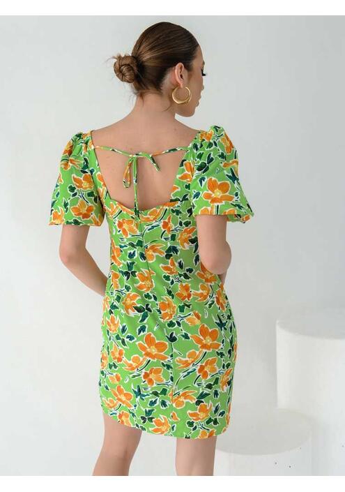 Glamorous Φόρεμα Floral Πράσινο - Quiesha