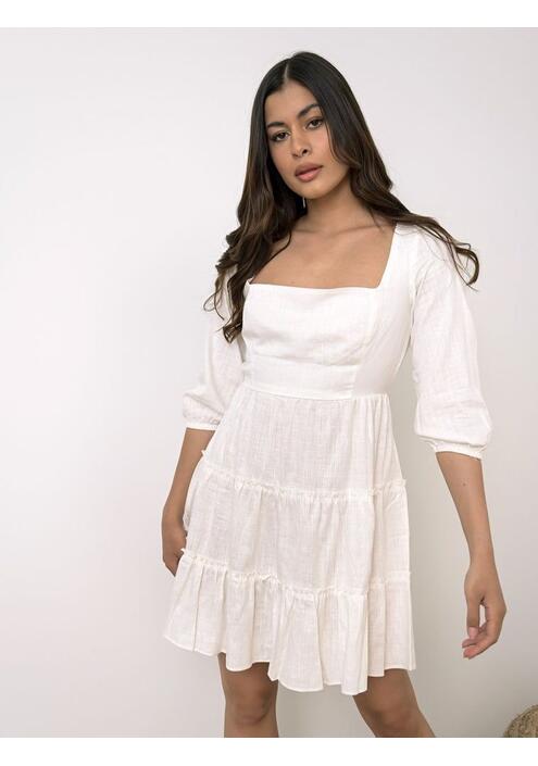Glamorous Φόρεμα Με Ανοιχτή Πλάτη Λευκό - Love Of Mine
