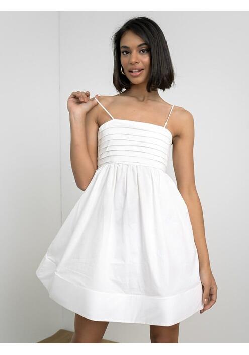 Glamorous Φόρεμα Με Ανοιχτή Πλάτη Λευκό - Sunny Spell