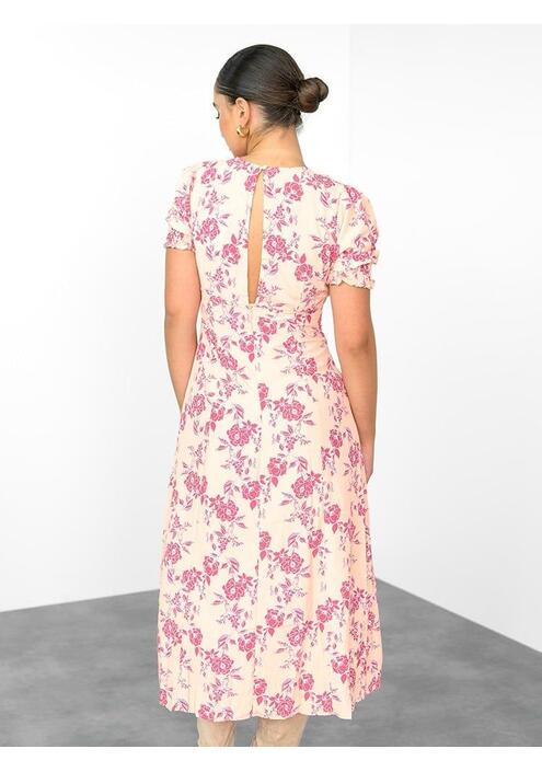 Glamorous Φόρεμα Σφηκοφωλιά Floral - Tarou