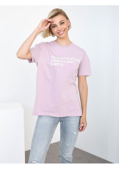 ONLY T-Shirt Oversized Ροζ - Sonifi
