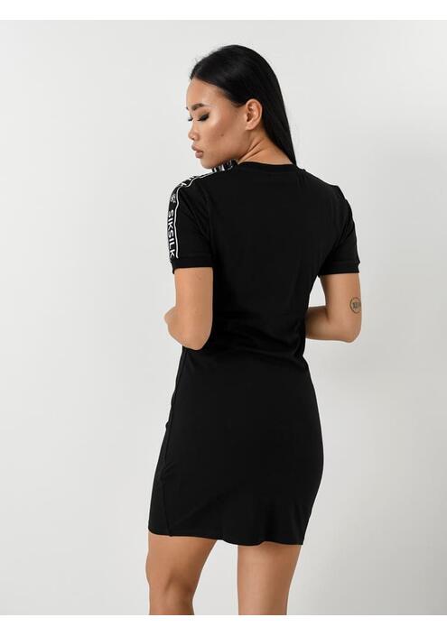 SikSilk Φόρεμα Mini Με Στρογγυλή Λαιμόκοψη Μαύρο - Drivo