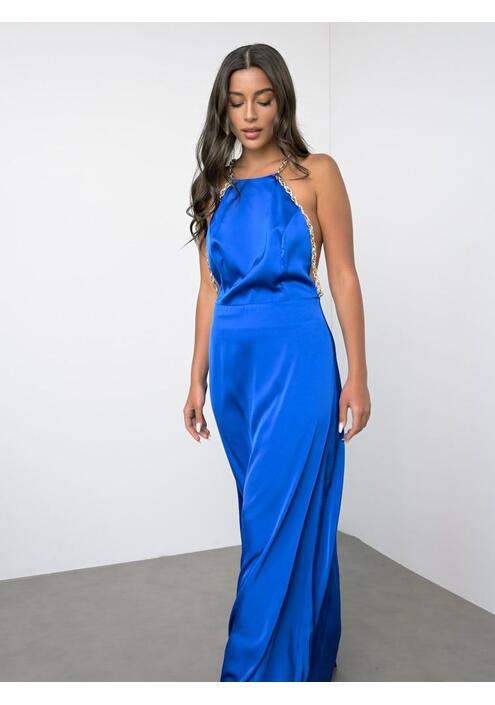 Silence Φόρεμα Maxi Μπλε - Gorgeous