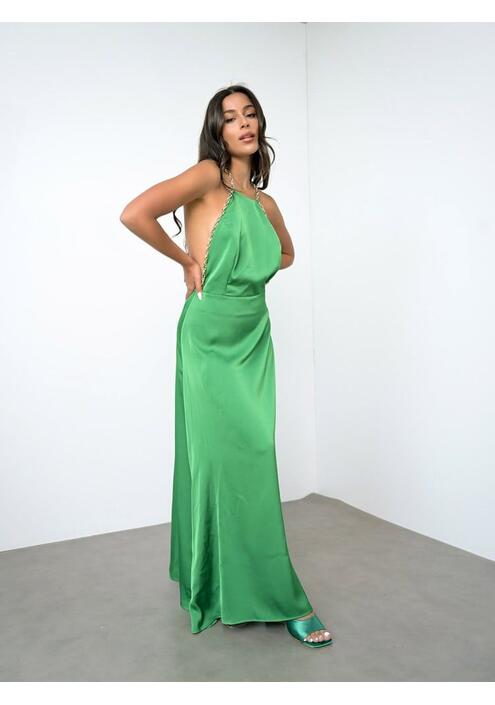 Silence Φόρεμα Maxi Πράσινο - Gorgeous
