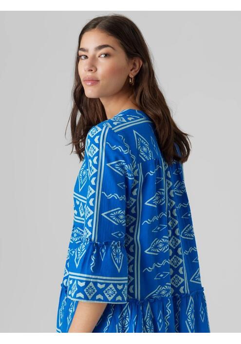 Vero Moda Φόρεμα Aztec Μπλε - Istoy