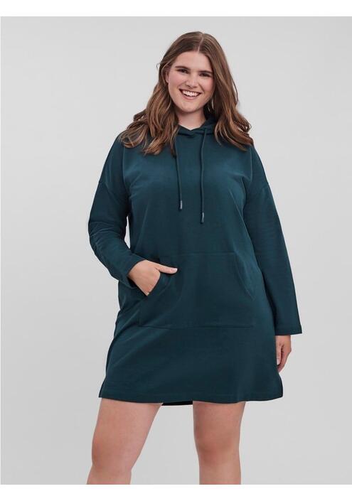 Vero Moda Φόρεμα Φούτερ Με Κουκούλα Πράσινο - Nepdaes