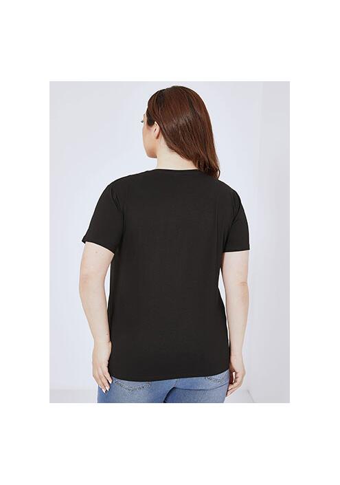 T-shirt με strass ουράνιο τόξο SM7616.4532+5