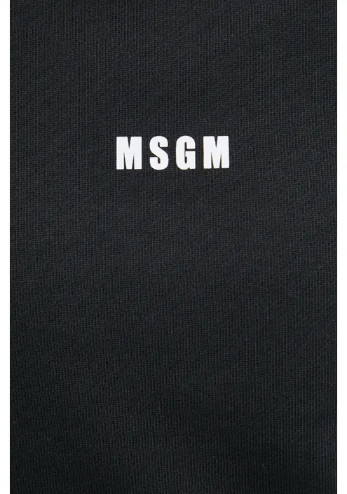 Βαμβακερή μπλούζα MSGM γυναικεία, χρώμα: μαύρο, 2000MDM503.300000