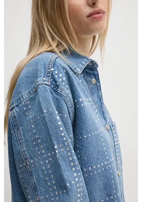 Πουκάμισο Pepe Jeans OVERSHIRT GLITTER PL304958
