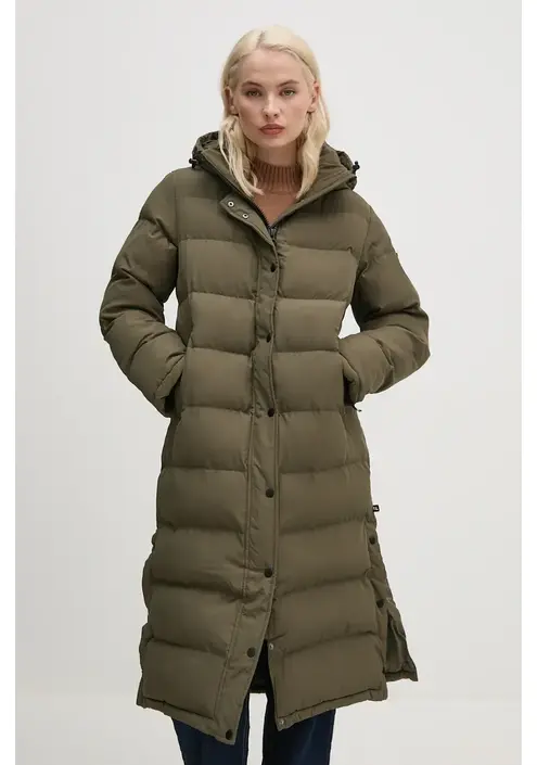 Μπουφάν Pepe Jeans BIBI LONG χρώμα: πράσινο, PL402437