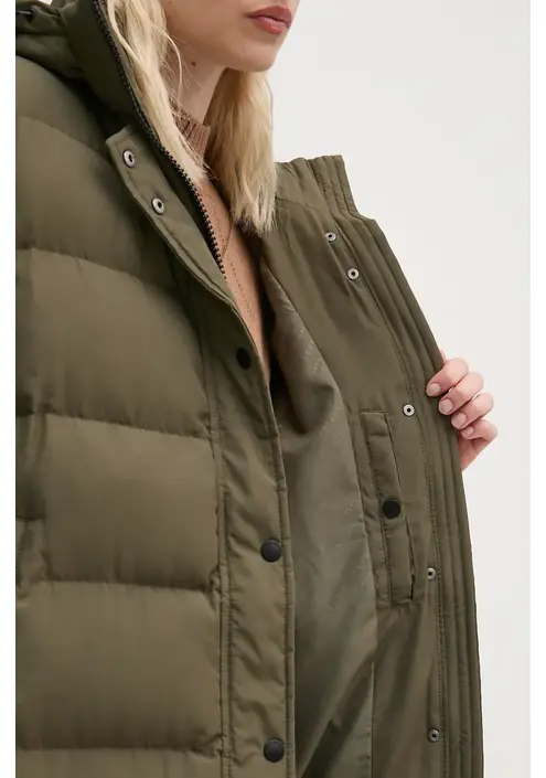 Μπουφάν Pepe Jeans BIBI LONG χρώμα: πράσινο, PL402437
