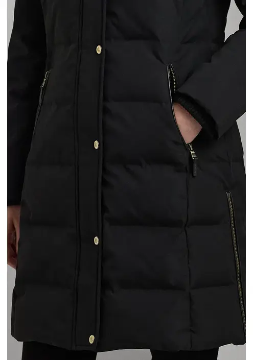 Μπουφάν με επένδυση από πούπουλα Lauren Ralph Lauren χρώμα: μαύρο, 297957509