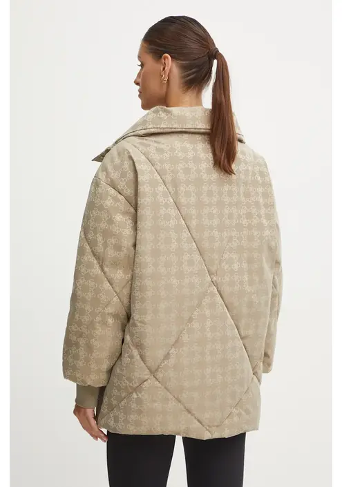 Μπουφάν Guess χρώμα: μπεζ, V4BL01 WGLW2