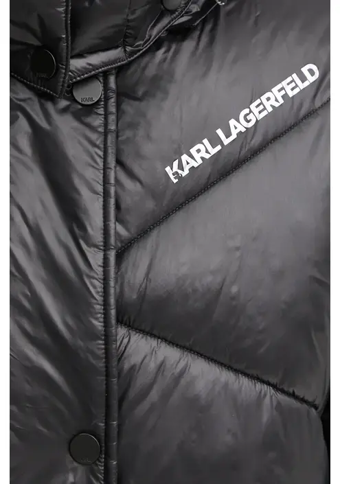 Μπουφάν Karl Lagerfeld χρώμα: μαύρο, 246W1510