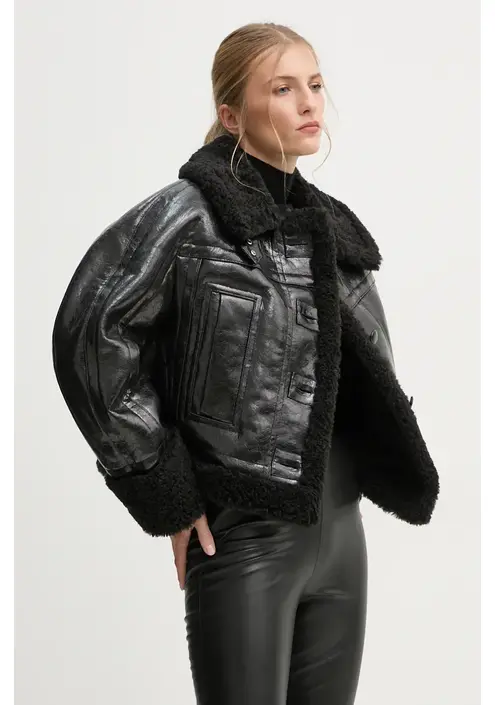 Μπουφάν Stand Studio Aby Jacket χρώμα: μαύρο, 62258-9143