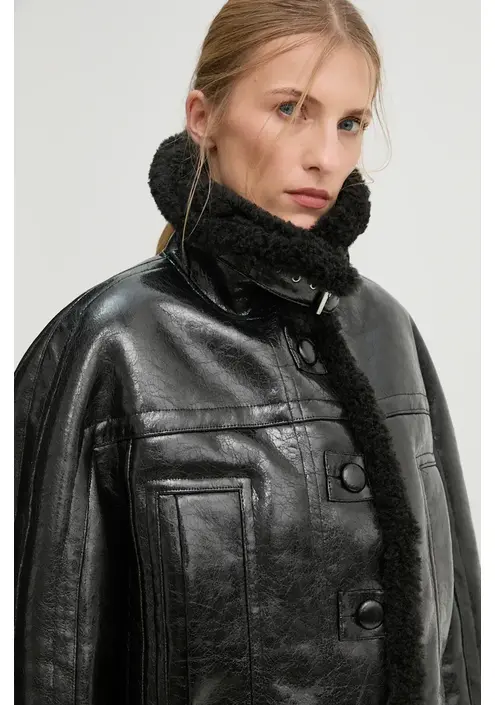 Μπουφάν Stand Studio Aby Jacket χρώμα: μαύρο, 62258-9143