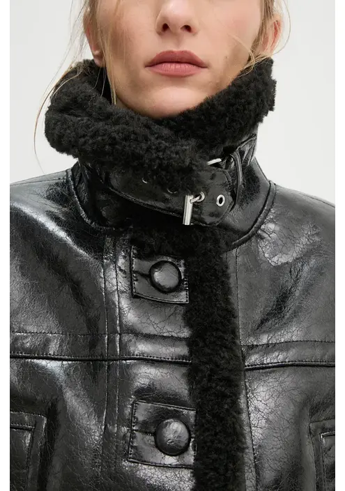 Μπουφάν Stand Studio Aby Jacket χρώμα: μαύρο, 62258-9143