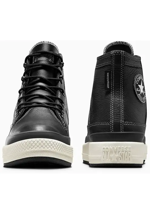 Δερμάτινα αθλητικά παπούτσια Converse Chuck Taylor All Star Equip Waterproof χρώμα: μαύρο, A08555C