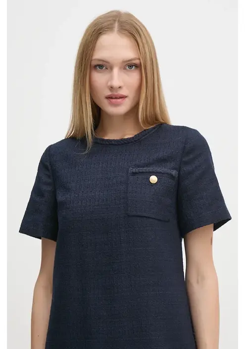 Φόρεμα Tommy Hilfiger χρώμα: ναυτικό μπλε, WW0WW43560