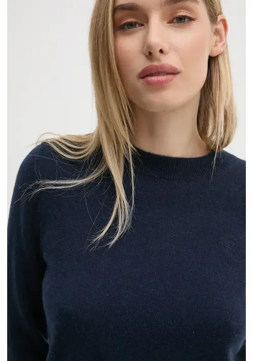 Πουλόβερ Tommy Hilfiger χρώμα: ναυτικό μπλε, WW0WW43202