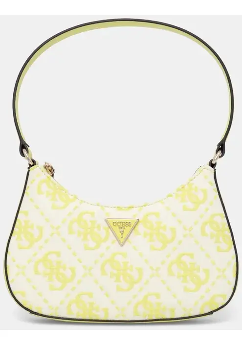 Τσάντα Guess RUMA χρώμα: πράσινο, HWJG93 39720