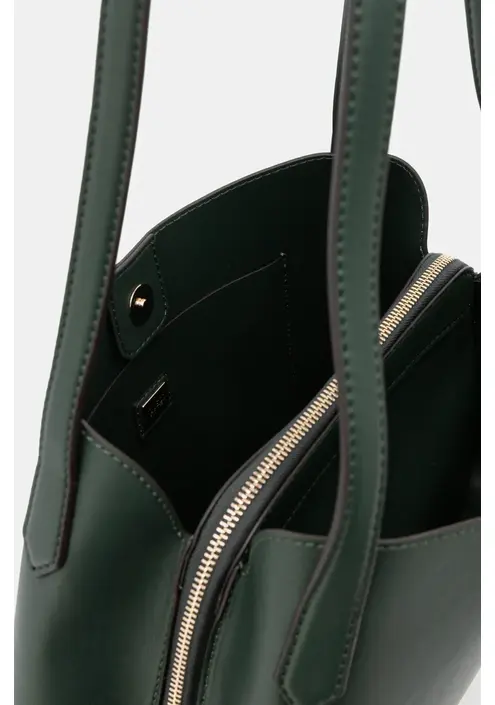 Τσάντα Guess SORA χρώμα: πράσινο, HWVG95 07220