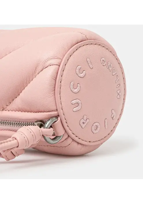 Δερμάτινη τσάντα Fiorucci Leather Micro Mella Bag χρώμα: ροζ, U01FMASL005LE04PN02