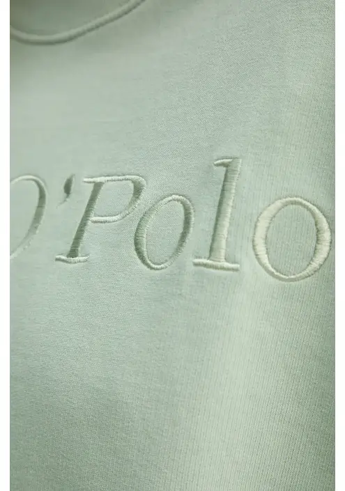 Βαμβακερή μπλούζα Marc O'Polo γυναικεία, χρώμα: πράσινο, 502407354033
