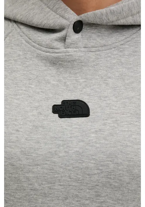 Μπλούζα The North Face Relaxed χρώμα: γκρι, με κουκούλα, NF0A89C0EC41
