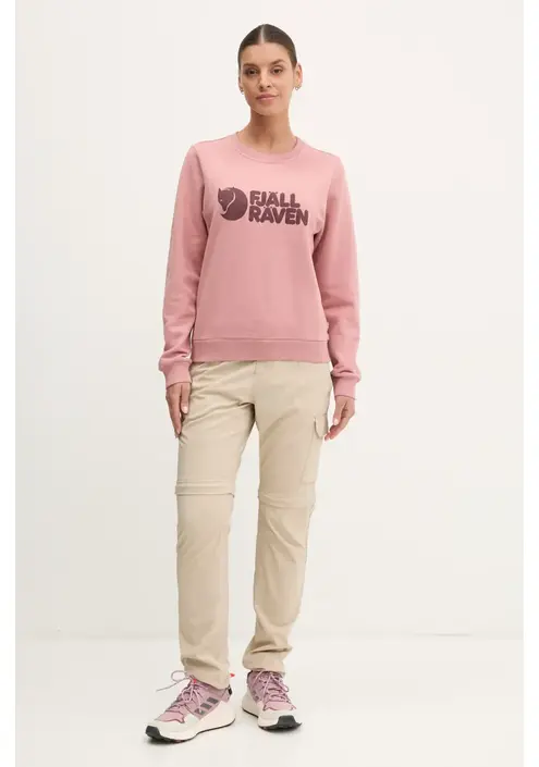 Μπλούζα Fjallraven Fjällräven Logo χρώμα: ροζ, F84143