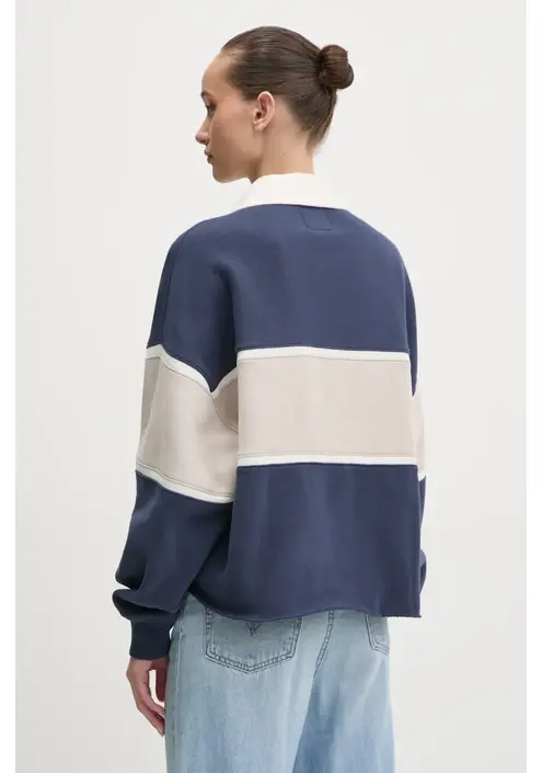 Μπλούζα Abercrombie & Fitch χρώμα: ναυτικό μπλε, KI152-5112