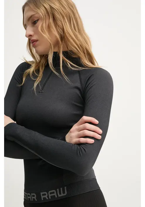 Μακρυμάνικο G-Star Raw χρώμα: μαύρο, D26341-D989