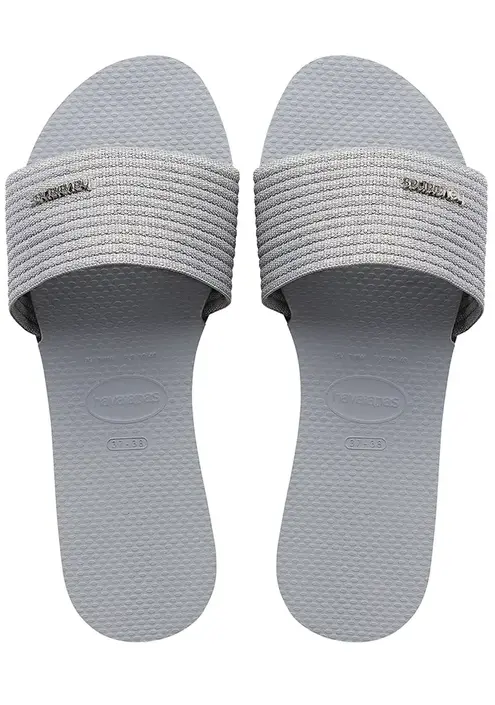 Παντόφλες Havaianas YOU MALTA METALLIC χρώμα: γκρι, 4147312-3498
