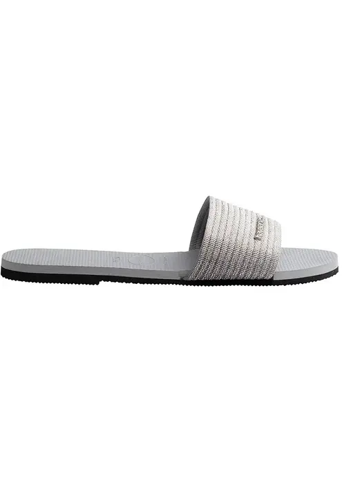 Παντόφλες Havaianas YOU MALTA METALLIC χρώμα: γκρι, 4147312-3498