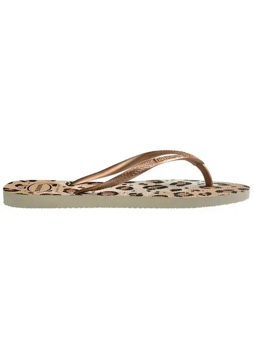 Παντόφλες Havaianas SLIM χρώμα: καφέ, 4103352.6516