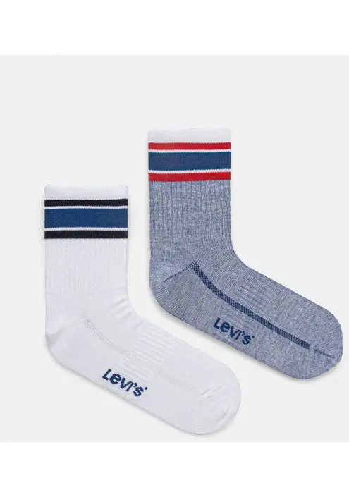 Κάλτσες Levi's 2-pack χρώμα: μπλε, 37157-1222