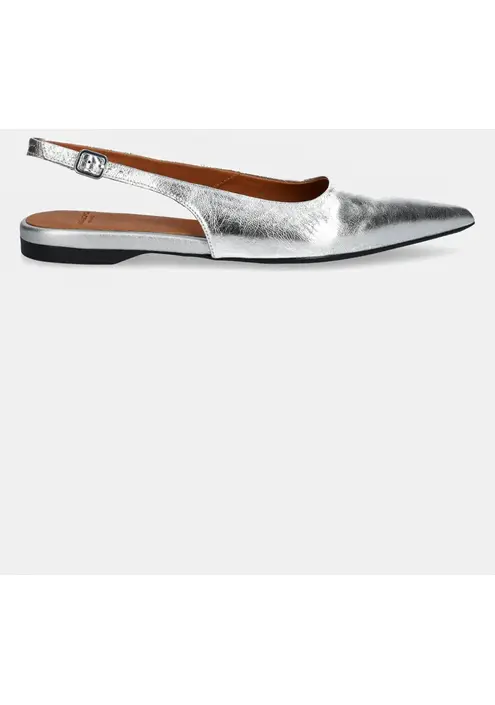 Δερμάτινες μπαλαρίνες Vagabond Shoemakers HERMINE χρώμα: ασημί, 5733-183-79