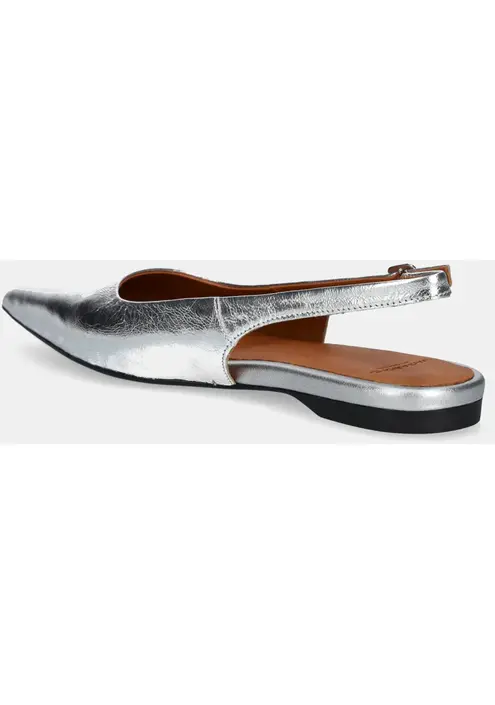 Δερμάτινες μπαλαρίνες Vagabond Shoemakers HERMINE χρώμα: ασημί, 5733-183-79