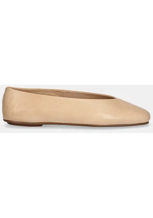 Δερμάτινες μπαλαρίνες Jeffrey Campbell Fathom χρώμα: μπεζ, JC-1528-1-11