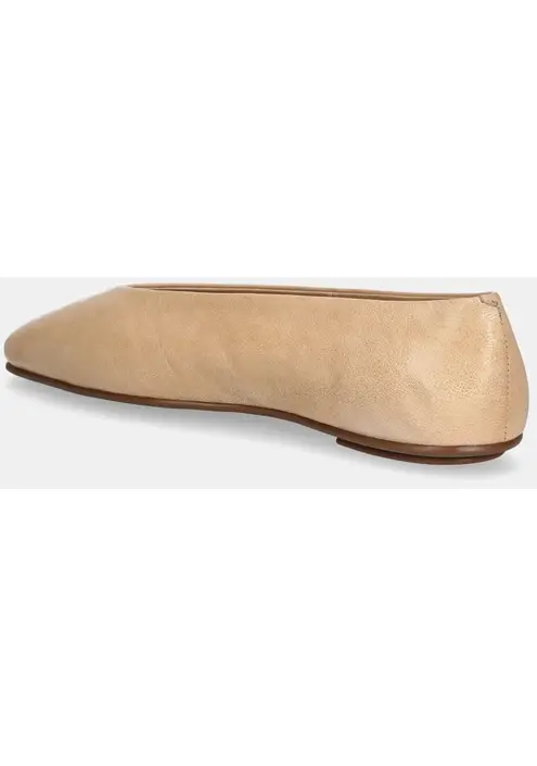Δερμάτινες μπαλαρίνες Jeffrey Campbell Fathom χρώμα: μπεζ, JC-1528-1-11