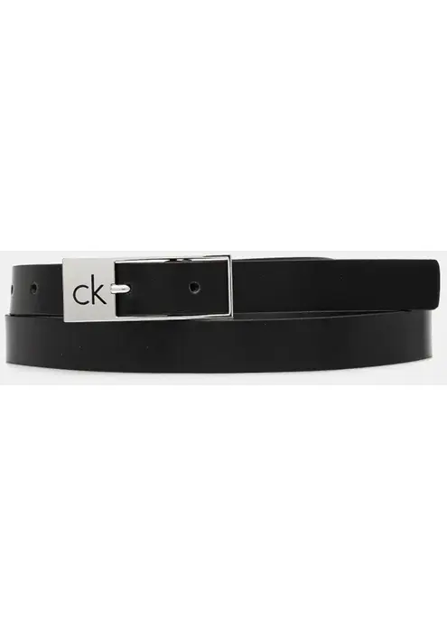 Δερμάτινη ζώνη Calvin Klein χρώμα: μαύρο, K60K613155