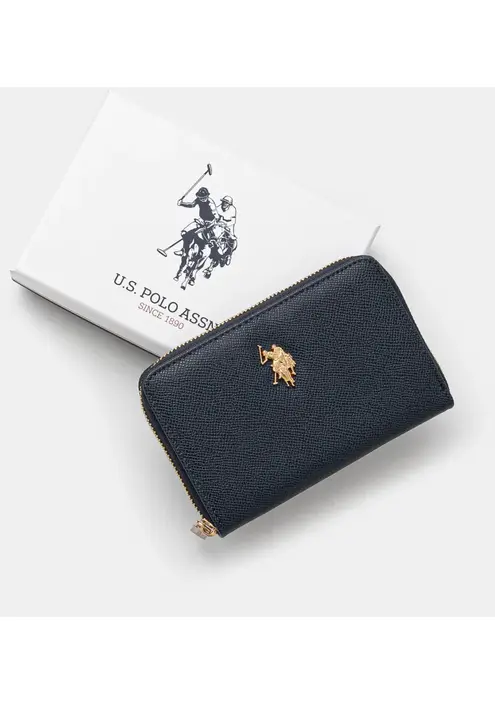 Πορτοφόλι U.S. Polo Assn. Jones χρώμα: ναυτικό μπλε, WEUJE8659WVP
