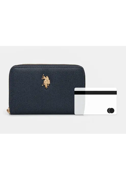 Πορτοφόλι U.S. Polo Assn. Jones χρώμα: ναυτικό μπλε, WEUJE8659WVP